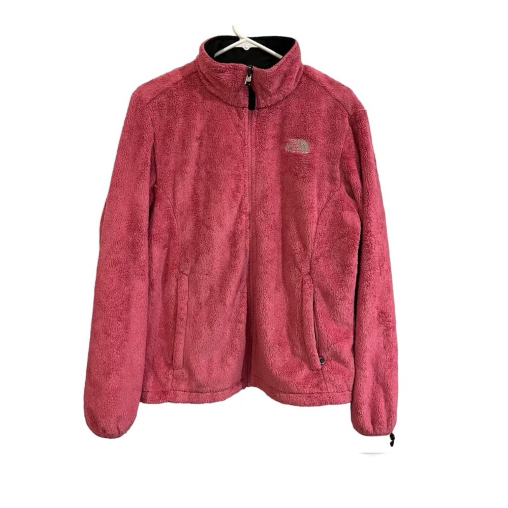 The North Face Spell Out Furry Fuzzy Fleece Teddy Zip Jacket L